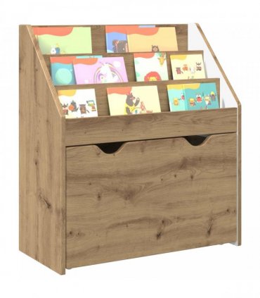 vidaXL Kids Bookshelf Artisan Oak 60 x 29.5 x 69 cm Engineered Wood