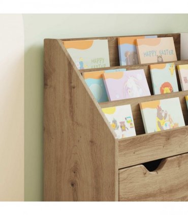 vidaXL Kids Bookshelf Artisan Oak 60 x 29.5 x 69 cm Engineered Wood