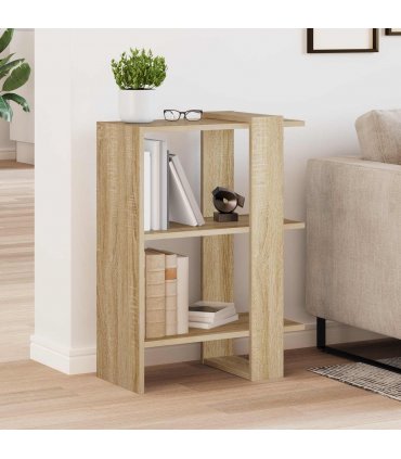 vidaXL Bookshelf Sonoma Oak 52 x 25 x 71.5 cm Engineered Wood