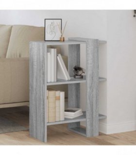 vidaXL Bookshelf Grey Sonoma 52 x 25 x 71.5 cm Engineered Wood