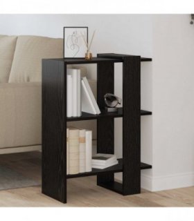 vidaXL Bookshelf Black Oak 52 x 25 x 71.5 cm Engineered Wood