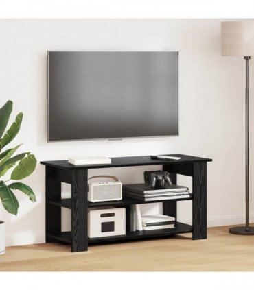 vidaXL TV stand Black Oak 100 x 40 x 50 cm