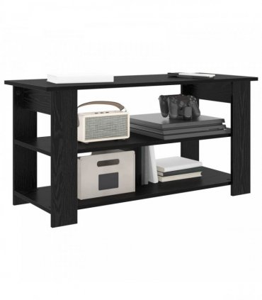 vidaXL TV stand Black Oak 100 x 40 x 50 cm