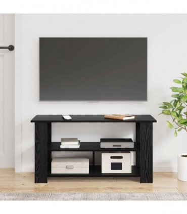 vidaXL TV stand Black Oak 100 x 40 x 50 cm