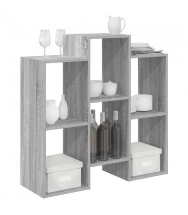 vidaXL Sideboard Grey Sonoma 90 x 30 x 90 cm