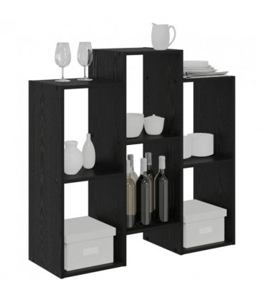 vidaXL Sideboard Black Oak 90 x 30 x 90 cm
