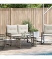 vidaXL Outdoor Table Grey and Black 80 x 40 x 40 cm