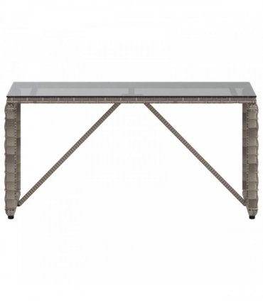 vidaXL Outdoor Table Grey and Black 80 x 40 x 40 cm