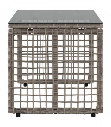 vidaXL Outdoor Table Grey and Black 80 x 40 x 40 cm