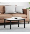 vidaXL Coffee Table White 70 x 50 x 36 cm Solid Pine Wood