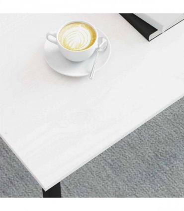 vidaXL Coffee Table White 70 x 50 x 36 cm Solid Pine Wood
