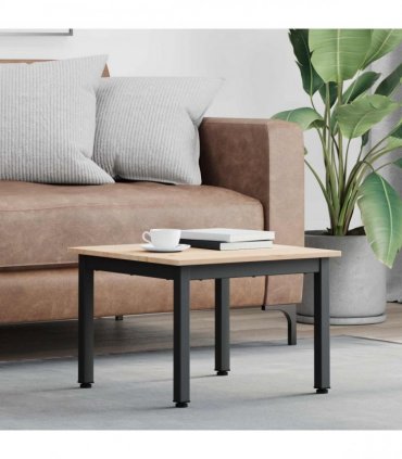 vidaXL Coffee Table Natural 50 x 50 x 36 cm Solid Pine Wood