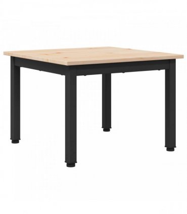 vidaXL Coffee Table Natural 50 x 50 x 36 cm Solid Pine Wood