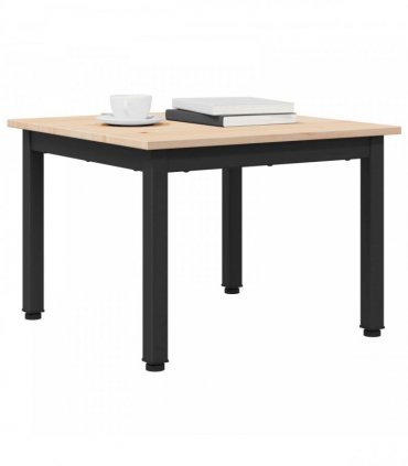 vidaXL Coffee Table Natural 50 x 50 x 36 cm Solid Pine Wood