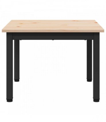 vidaXL Coffee Table Natural 50 x 50 x 36 cm Solid Pine Wood