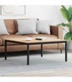 vidaXL Coffee Table Natural 100 x 100 x 45 cm Solid Pine Wood