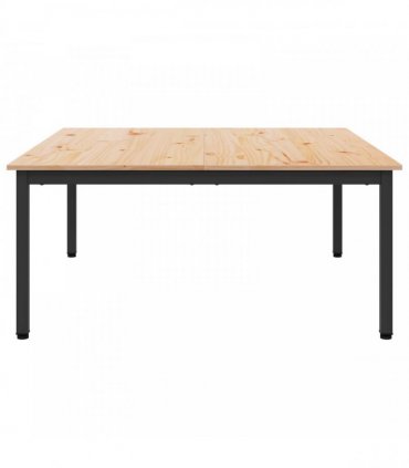 vidaXL Coffee Table Natural 100 x 100 x 45 cm Solid Pine Wood
