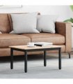 vidaXL Coffee Table Natural 70 x 50 x 36 cm Solid Pine Wood