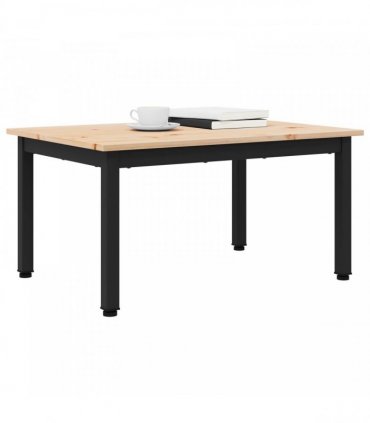 vidaXL Coffee Table Natural 70 x 50 x 36 cm Solid Pine Wood