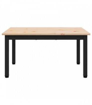 vidaXL Coffee Table Natural 70 x 50 x 36 cm Solid Pine Wood
