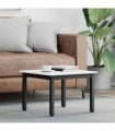 vidaXL Coffee Table White 50 x 50 x 36 cm Solid Pine Wood