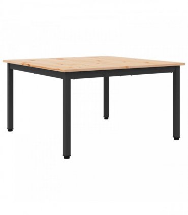 vidaXL Coffee Table Natural 80 x 80 x 45 cm Solid Pine Wood