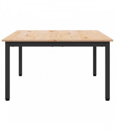 vidaXL Coffee Table Natural 80 x 80 x 45 cm Solid Pine Wood