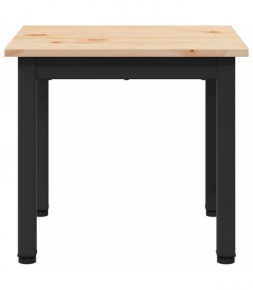 vidaXL Coffee Table Natural 40 x 40 x 36 cm Solid Pine Wood