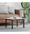 vidaXL Coffee Table White 60 x 50 x 36 cm Solid Pine Wood