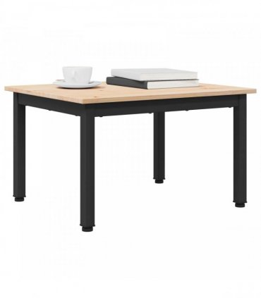 vidaXL Coffee Table Natural 60 x 50 x 36 cm Solid Pine Wood