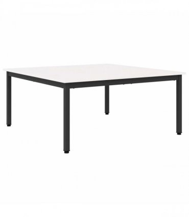 vidaXL Coffee Table White 100 x 100 x 45 cm Solid Pine Wood