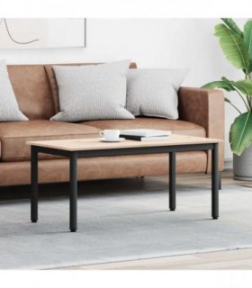 vidaXL Coffee Table Natural 100 x 50 x 45 cm Solid Pine Wood