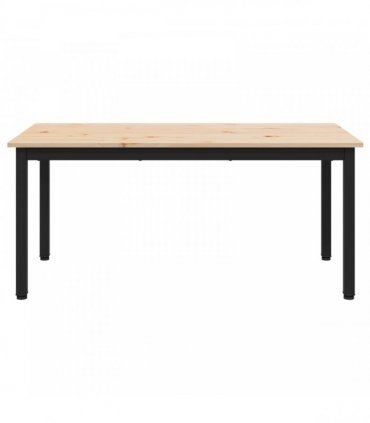 vidaXL Coffee Table Natural 100 x 50 x 45 cm Solid Pine Wood