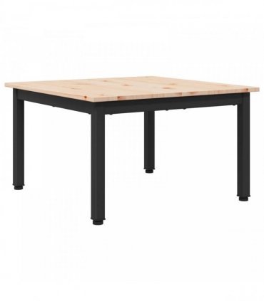 vidaXL Coffee Table Natural 60 x 60 x 36 cm Solid Pine Wood