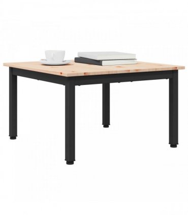 vidaXL Coffee Table Natural 60 x 60 x 36 cm Solid Pine Wood