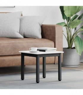 vidaXL Coffee Table White 40 x 40 x 36 cm Solid Pine Wood