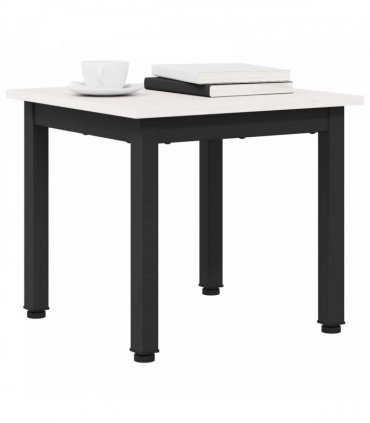 vidaXL Coffee Table White 40 x 40 x 36 cm Solid Pine Wood