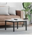 vidaXL Coffee Table White 60 x 60 x 36 cm Solid Pine Wood