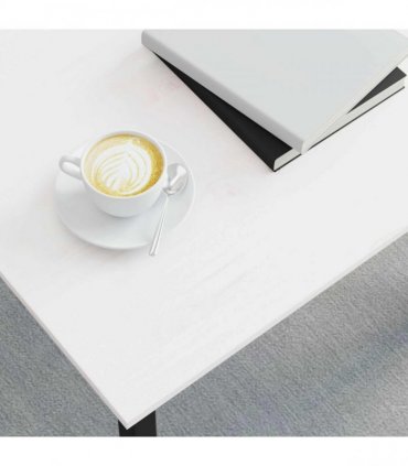 vidaXL Coffee Table White 60 x 60 x 36 cm Solid Pine Wood