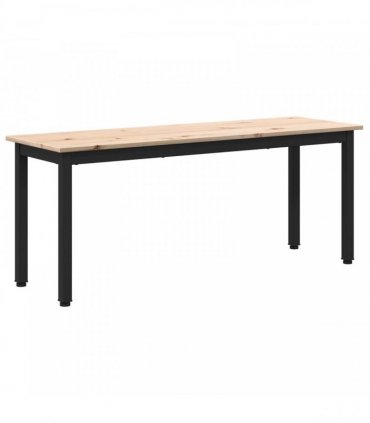 vidaXL Bench Natural 110 x 35 x 45 cm Solid Pine Wood