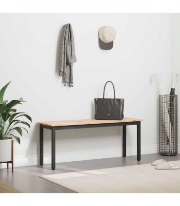 vidaXL Bench Natural 110 x 35 x 45 cm Solid Pine Wood