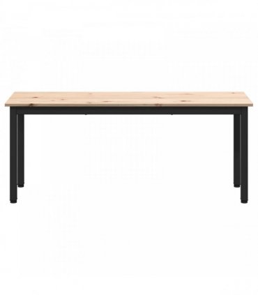 vidaXL Bench Natural 110 x 35 x 45 cm Solid Pine Wood