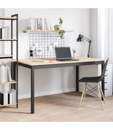 vidaXL Dining Table Natural 150 x 90 x 75 cm Solid Pine Wood