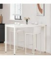 vidaXL Bar Table White 140 x 80 x 105 cm Solid Pine Wood