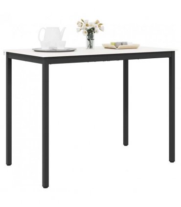 vidaXL Bar Table White 140 x 80 x 105 cm Solid Pine Wood