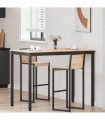 vidaXL Bar Table Natural 140 x 80 x 105 cm Solid Pine Wood
