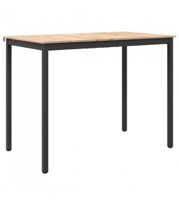 vidaXL Bar Table Natural 140 x 80 x 105 cm Solid Pine Wood