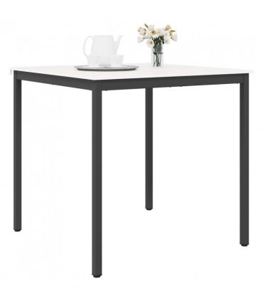 vidaXL Bar Table White 110 x 110 x 105 cm Solid Pine Wood