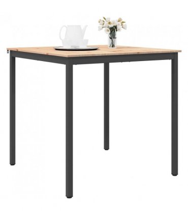 vidaXL Bar Table Natural 110 x 110 x 105 cm Solid Pine Wood