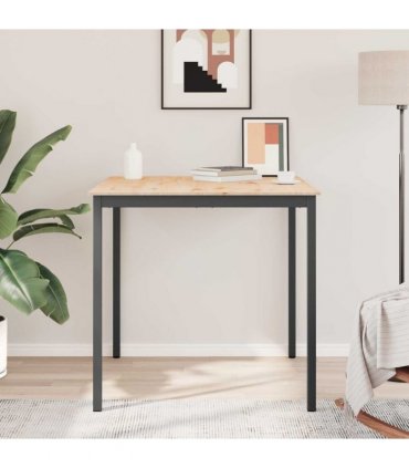 vidaXL Bar Table Natural 110 x 110 x 105 cm Solid Pine Wood